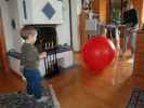 Nils und Mama im Haus meiner Eltern