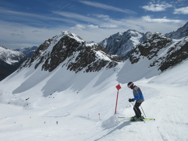 Stefan auf der Skiroute 'Wilde Grube'
