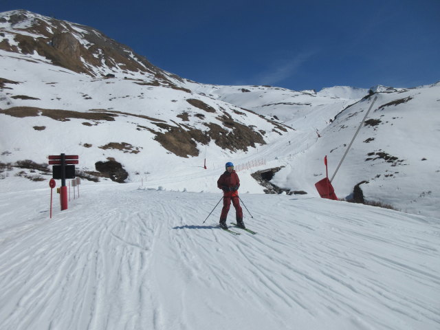 Stefan auf der Piste 40c (18. Apr.)