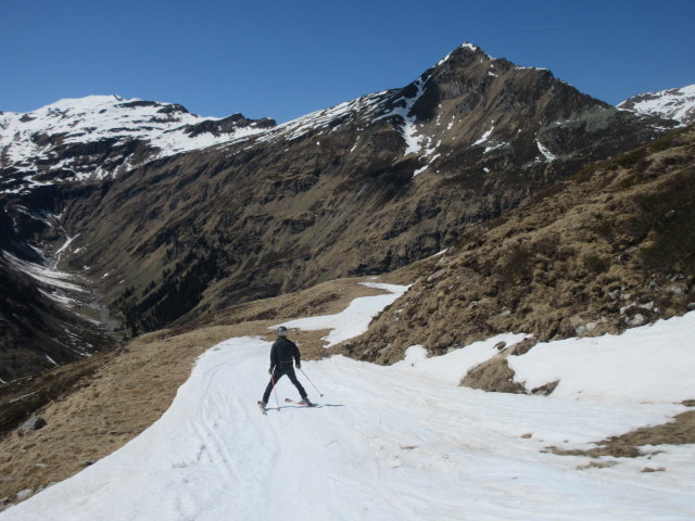 Frank zwischen Knappenb&auml;udlsee und Mittelstation der Goldbergbahn