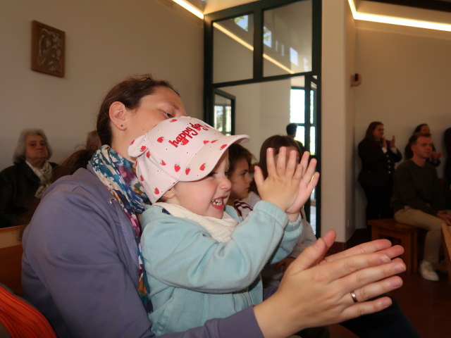 Sabine und Nils in der Pfarrkirche S&uuml;&szlig;enbrunn
