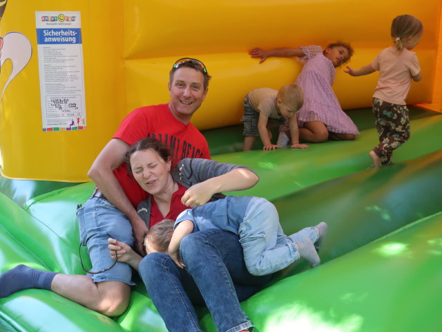 Sabine, Nils und ich in der Feuerwache S&uuml;&szlig;enbrunn