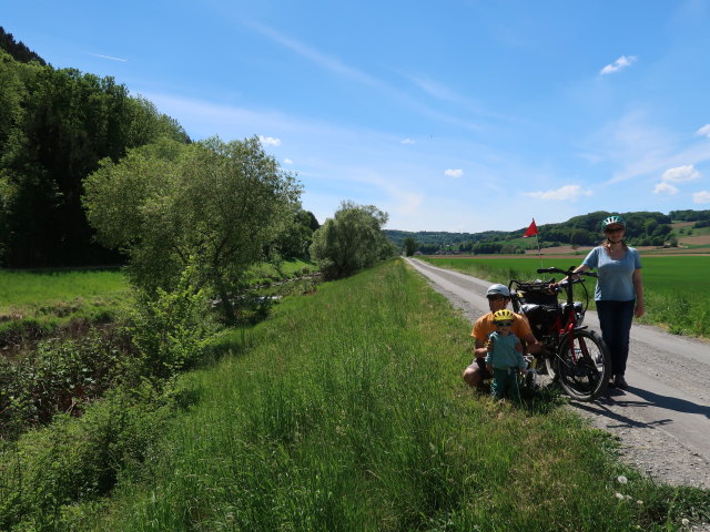 Ich, Nils und Sabine zwischen Matzleinsdorf und Zelking (8. Mai)