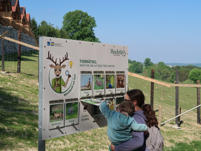 Nils und Sabine im Wildpark Hochrie&szlig; (9. Mai)