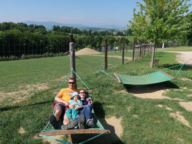 Ich, Nils und Sabine im Wildpark Hochrie&szlig; (9. Mai)