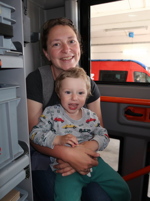 Sabine und Nils in der Freiwilligen Feuerwehr Purgstall (9. Mai)