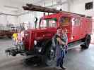 Sabine und Nils im Erlauftaler Feuerwehrmuseum in Purgstall (9. Mai)