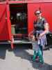 Nils und Sabine beim Erlauftaler Feuerwehrmuseum in Purgstall (9. Mai)
