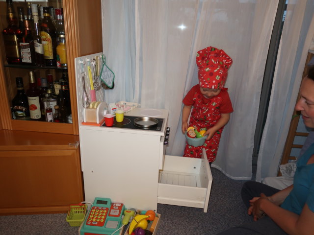 Nils und Sabine in unserer Wohnung