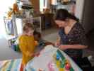 Nils und Sabine in unserer Wohnung