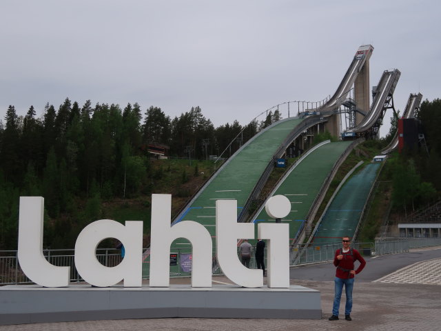 Ich bei den Salpaussel&auml;n Hyppyrim&auml;et in Lahti (21. Mai)