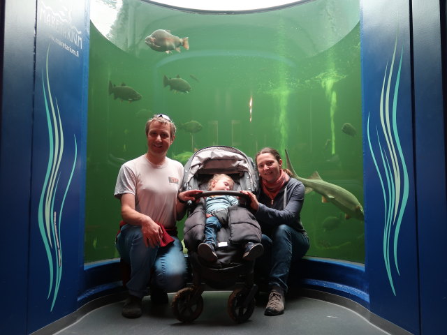 Ich, Nils und Sabine im Maretarium in Kotka (22. Mai)