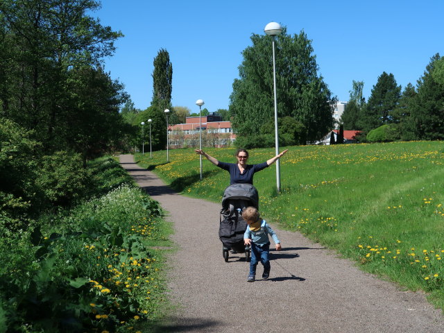 Sabine und Nils im Rantapuisto in Kouvola (23. Mai)