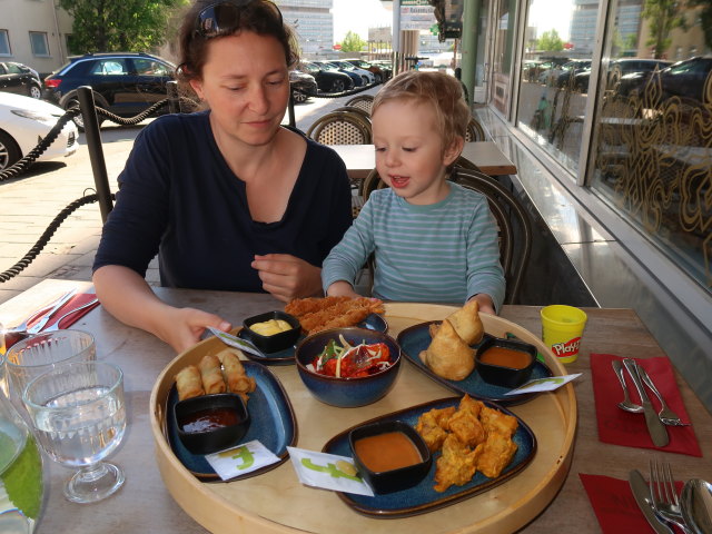 Sabine und Nils im Ravintola Nimto in Kouvola (23. Mai)