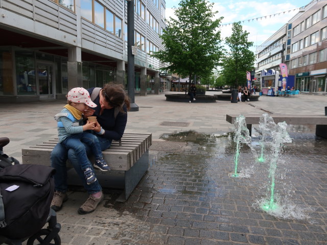 Nils und Sabine in der Kauppalankatu in Kouvola (23. Mai)