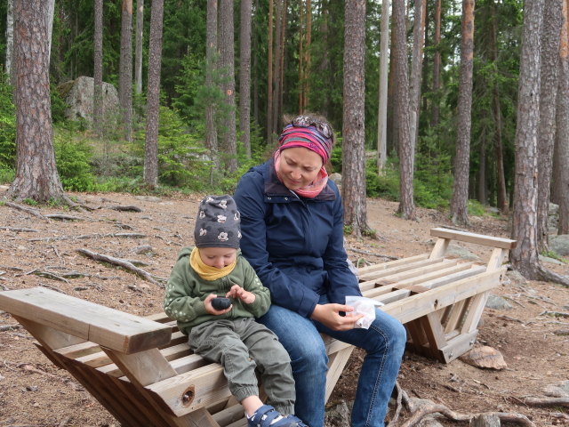 Nils und Sabine in Penkki im Repoveden Kansallispuisto (24. Mai)