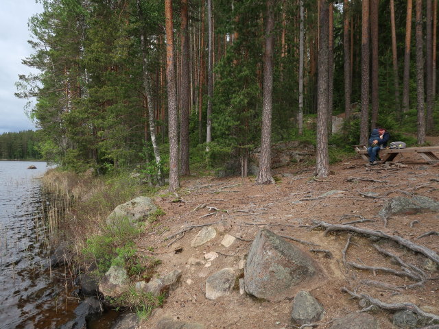 Nils und Sabine in Penkki im Repoveden Kansallispuisto (24. Mai)