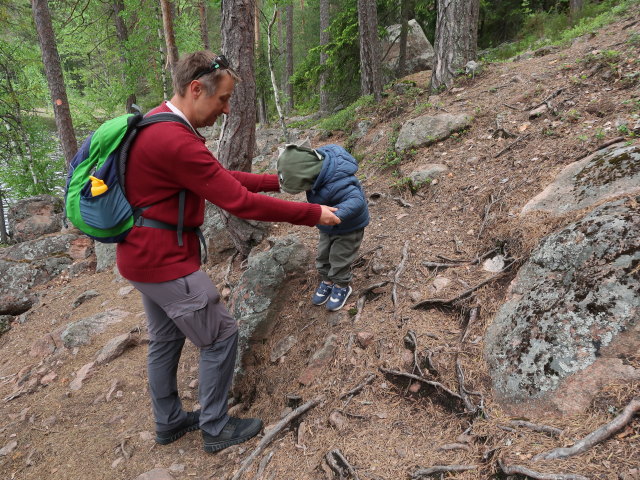 Ich und Nils am Ketunlenkki im Repoveden Kansallispuisto (24. Mai)