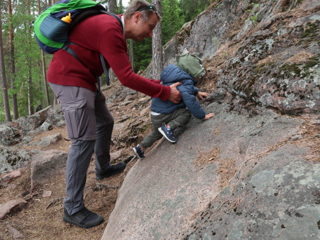 Ich und Nils am Ketunlenkki im Repoveden Kansallispuisto (24. Mai)