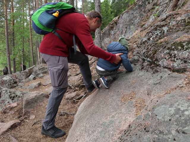 Ich und Nils am Ketunlenkki im Repoveden Kansallispuisto (24. Mai)