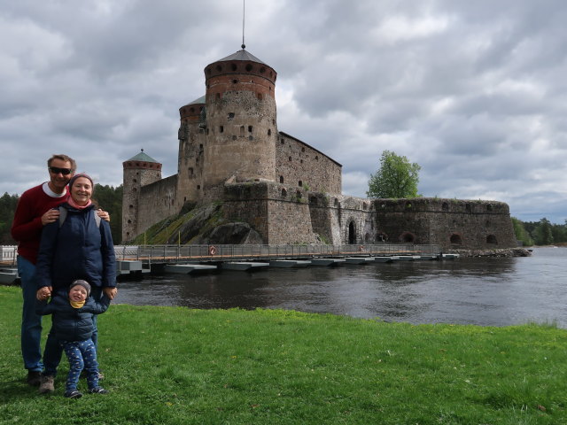 Ich, Sabine und Nils auf Tallisaari in Savonlinna (25. Mai)