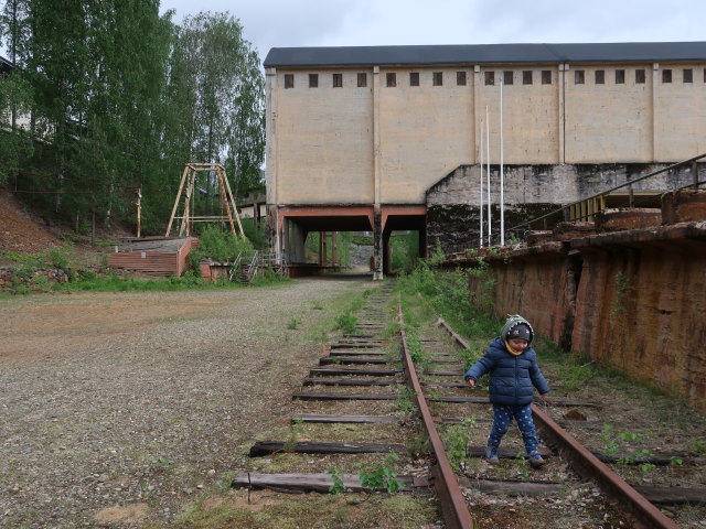 Nils in der Vanha Kaivos in Outokumpu (26. Mai)