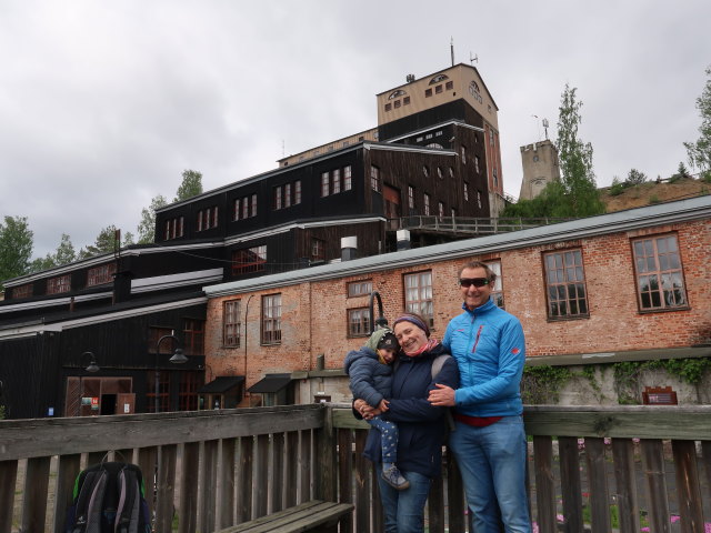 Nils, Sabine und ich in der Vanha Kaivos in Outokumpu (26. Mai)