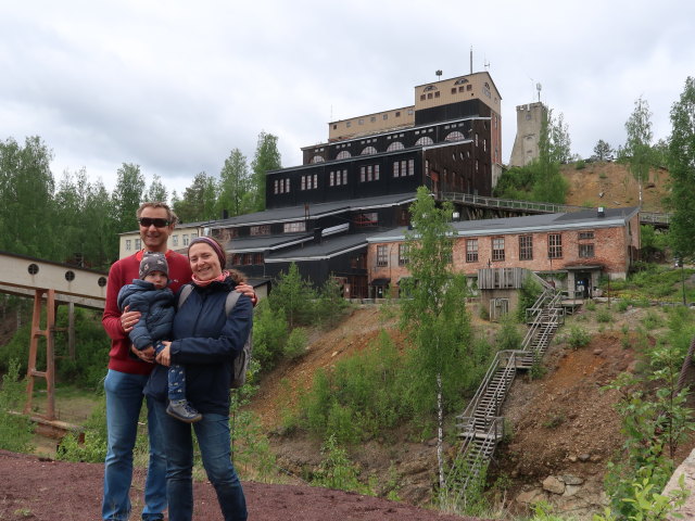 Ich, Nils und Sabine in der Vanha Kaivos in Outokumpu (26. Mai)