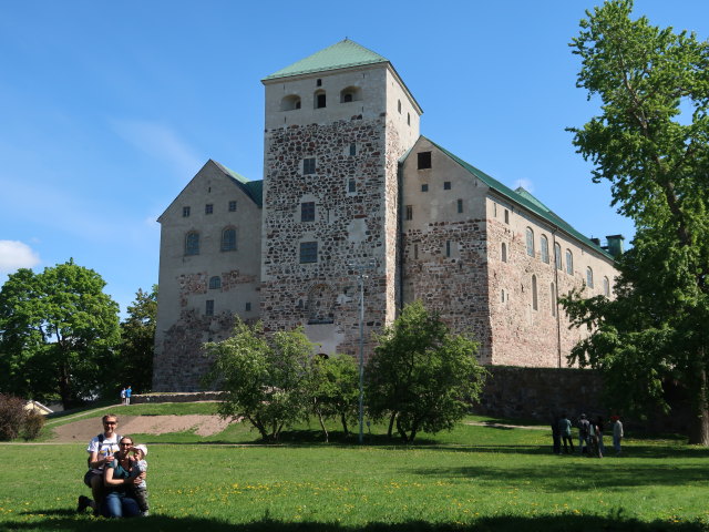 Ich, Sabine und Nils bei der Turun Linna (31. Mai)