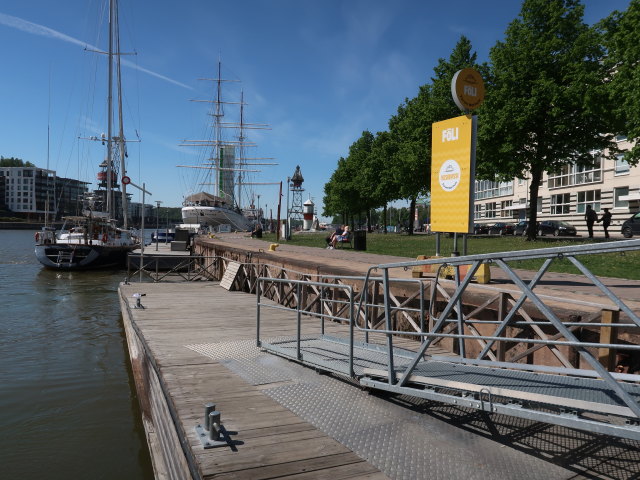 Vesibussipys&auml;kki Forum Marinum in Turku (31. Mai)