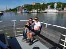 Nils, Sabine und ich im Vesibussi in Turku (1. Juni)