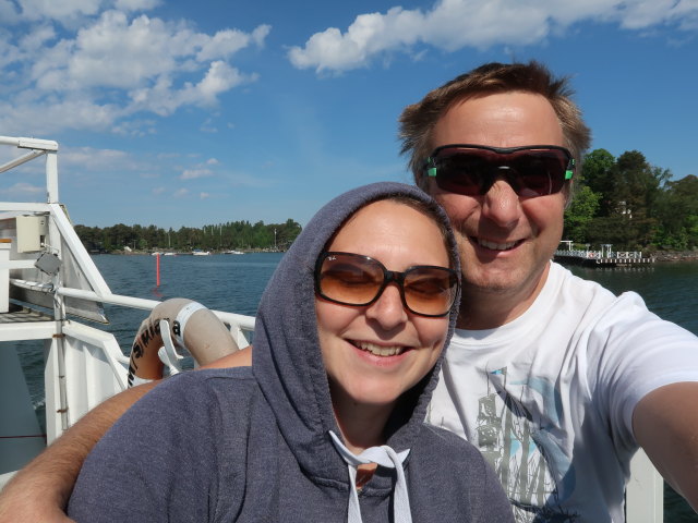 Sabine und ich bei Laajasalo in Helsinki (4. Juni)