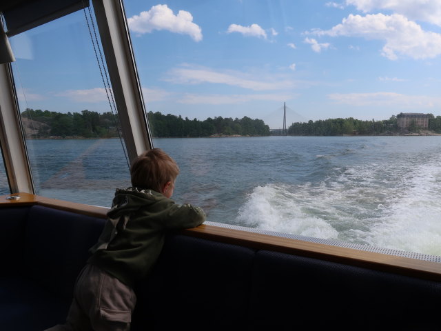 Nils auf der M/S Diana (4. Juni)