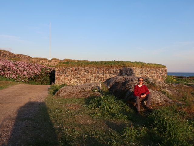 Ich auf Susisaari in Suomenlinna in Helsinki (4. Juni)