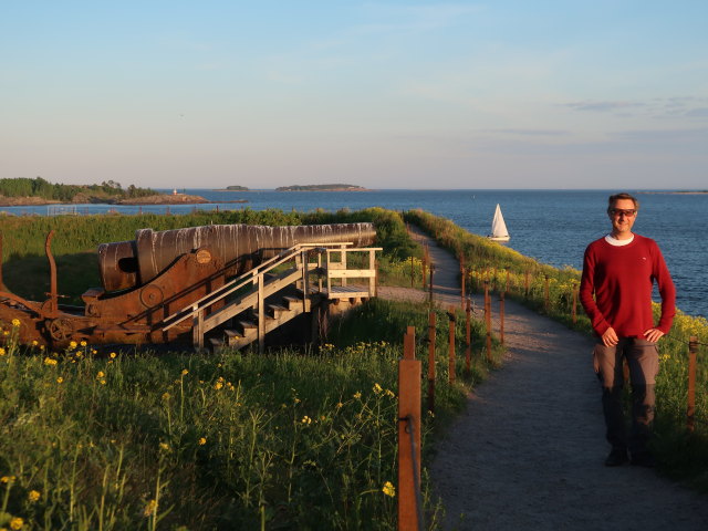 Ich auf Susisaari in Suomenlinna in Helsinki (4. Juni)