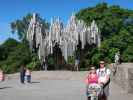 Sabine, Nils und ich beim Sibelius-Monumentti in Helsinki (3. Juni)