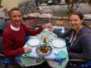 Ich und Sabine im Ravintola Savotta in Helsinki (4. Juni)