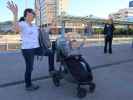 Sabine und Nils im Espoon Rautatieasema (7. Juni)