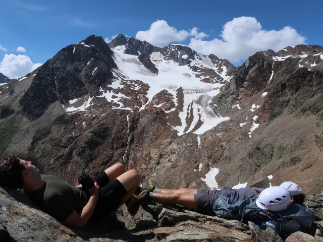Alexander und Christoph am Wilden Mannle, 3.023 m (26. Juni)