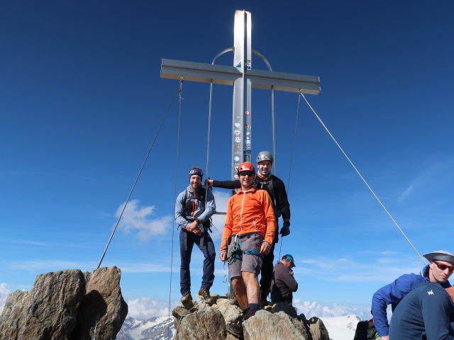 Christoph, ich und Alexander auf der Wildspitze, 3.768 m (27. Juni)