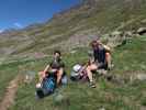 Alexander und Christoph am Sonnberg-H&ouml;henweg zwischen &Ouml;tztaler H&ouml;henweg und Koner-Rinne (26. Juni)
