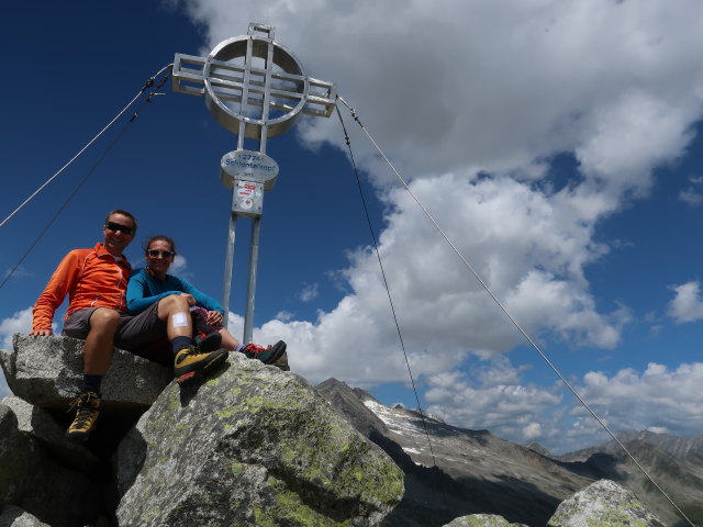 Ich und Ursa am Sch&uuml;tttalkopf, 2.773 m (11. Juli)