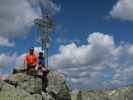 Ich und Ursa am Sch&uuml;tttalkopf, 2.773 m (11. Juli)