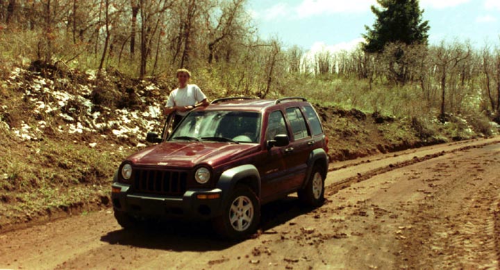 Ich auf der Elk Ridge Road (12. Mai)
