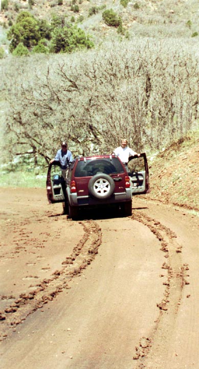 Papa und ich auf der Elk Ridge Road (12. Mai)