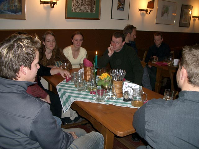Armin, Christian (verdeckt), Daniela (verdeckt), Sabine, Carmen, Andreas, Erich, Christoph und Markus