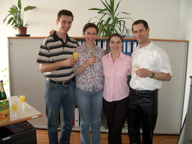 Geburtstag von Agata: Roland, Agata, Adriana und Manfred