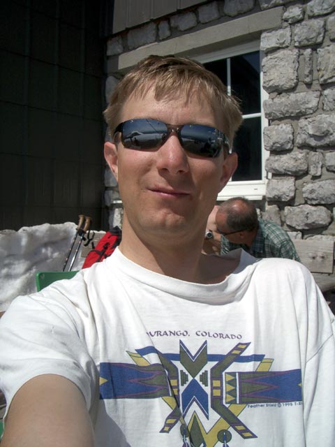 Ich bei der Fischer Hütte, 2.049 m