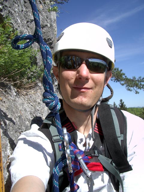 Währingersteig: Ich auf der Leiter