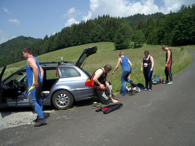 G&uuml;terweg oberhalb von Rosenau am Hengstpa&szlig;